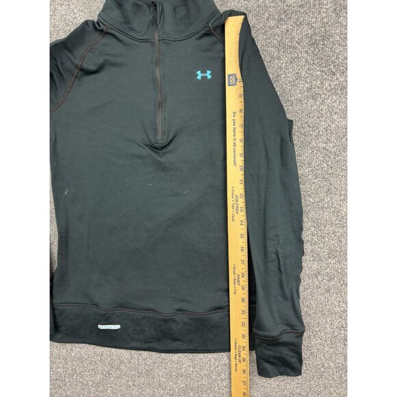 Under Armour Pullover Womens Large Base 2.0 Quarter Zip Thermal Long Sleeve - Picture 5 of 6
